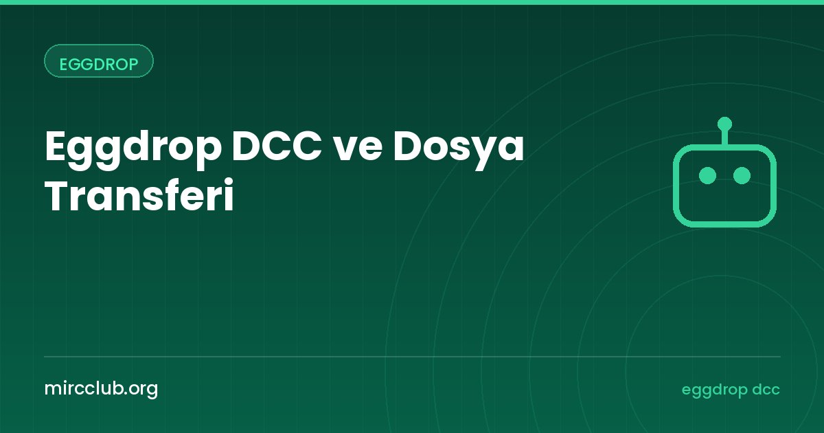 Eggdrop DCC ve Dosya Transferi: DCC CHAT, Filesys ve Transfer Modülü